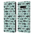 thumbnail image 1 of Head Case Designs Officially Licensed Andrea Lauren Design Sea Animals Sharks Leather Book Wallet Case Cover Compatible with Samsung Galaxy S10+ / S10 Plus, 1 of 6