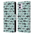 thumbnail image 1 of Head Case Designs Officially Licensed Andrea Lauren Design Sea Animals Sharks Leather Book Wallet Case Cover Compatible with Apple iPhone 11, 1 of 6