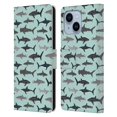 thumbnail image 1 of Head Case Designs Officially Licensed Andrea Lauren Design Sea Animals Sharks Leather Book Wallet Case Cover Compatible with Apple iPhone 14 Plus, 1 of 6