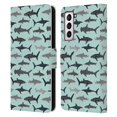 thumbnail image 1 of Head Case Designs Officially Licensed Andrea Lauren Design Sea Animals Sharks Leather Book Wallet Case Cover Compatible with Samsung Galaxy S21 FE 5G, 1 of 6