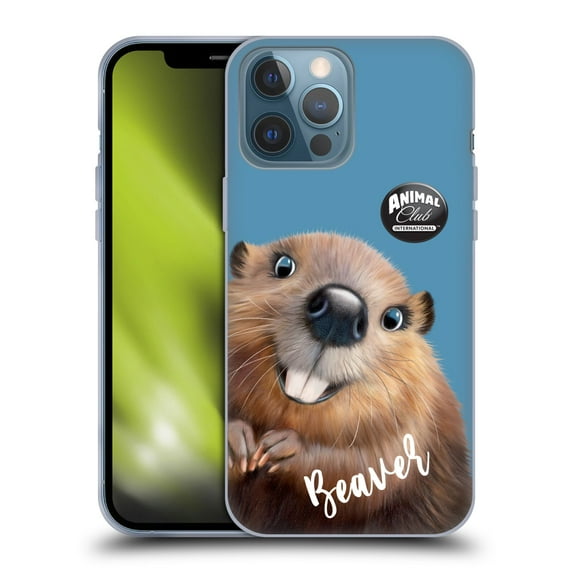 Head Case Designs Officially Licensed Animal Club International Faces Beaver Soft Gel Case Compatible with Apple iPhone 13 Pro Max