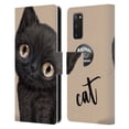thumbnail image 1 of Head Case Designs Officially Licensed Animal Club International Faces Black Cat Leather Book Wallet Case Cover Compatible with Samsung Galaxy S20 / S20 5G, 1 of 6