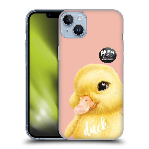 Head Case Designs Officially Licensed Animal Club International Faces Duck Soft Gel Case Compatible with Apple iPhone 14 Plus