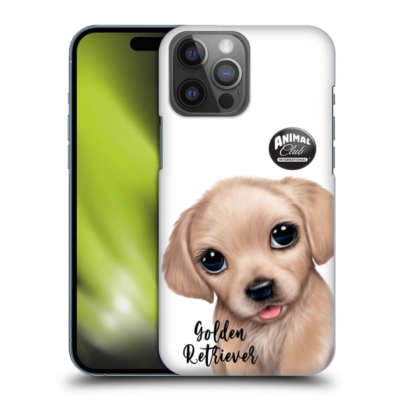 Head Case Designs Officially Licensed Animal Club International Faces Golden Retriever Hard Back Case Compatible with Apple iPhone 14 Pro Max