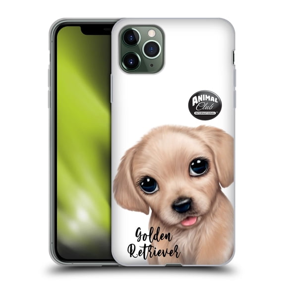 Head Case Designs Officially Licensed Animal Club International Faces Golden Retriever Soft Gel Case Compatible with Apple iPhone 11 Pro Max