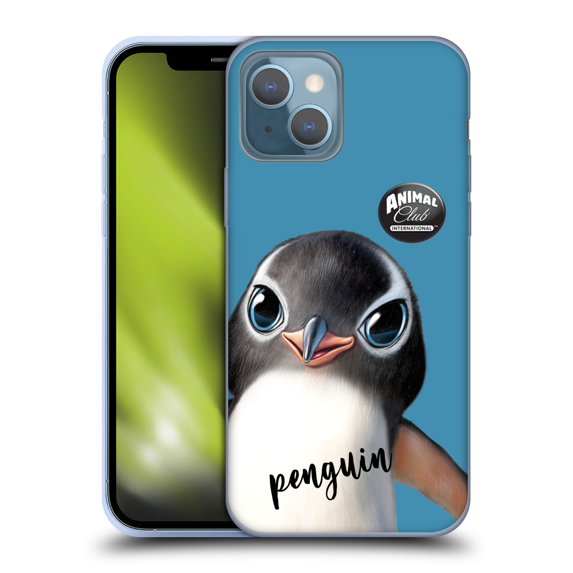 Head Case Designs Officially Licensed Animal Club International Faces Penguin Soft Gel Case Compatible with Apple iPhone 13