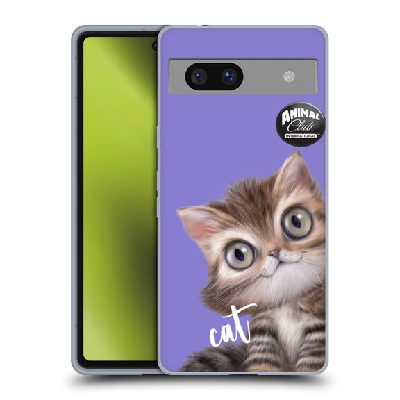 Head Case Designs Officially Licensed Animal Club International Faces Persian Cat Soft Gel Case Compatible with Google Pixel 7a