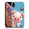 thumbnail image 1 of Head Case Designs Officially Licensed Animal Club International Faces Pig Soft Gel Case Compatible with Apple iPhone XR, 1 of 7