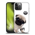 thumbnail image 1 of Head Case Designs Officially Licensed Animal Club International Faces Pug Hard Back Case Compatible with Apple iPhone 14 Pro Max, 1 of 7