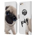 thumbnail image 1 of Head Case Designs Officially Licensed Animal Club International Faces Pug Leather Book Wallet Case Cover Compatible with Apple iPhone 6 Plus / iPhone 6s Plus, 1 of 6