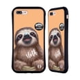thumbnail image 1 of Head Case Designs Officially Licensed Animal Club International Faces Sloth Hybrid Case Compatible with Apple iPhone 7 Plus / iPhone 8 Plus, 1 of 7