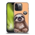 thumbnail image 1 of Head Case Designs Officially Licensed Animal Club International Faces Sloth Soft Gel Case Compatible with Apple iPhone 14 Pro, 1 of 7