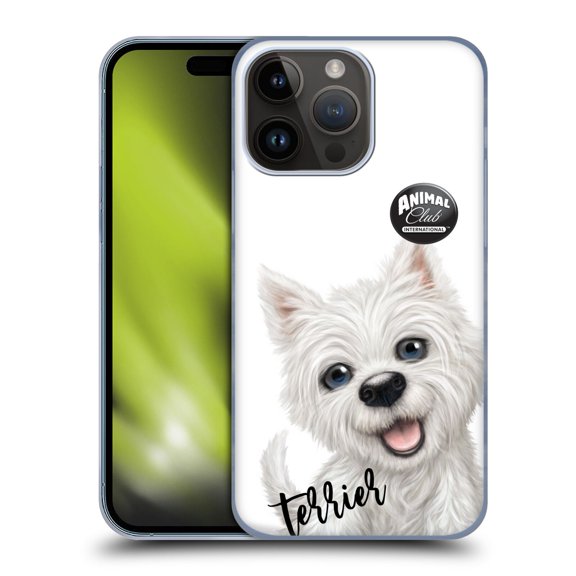 Head Case Designs Officially Licensed Animal Club International Faces Terrier Hard Back Case Compatible with Apple iPhone 15 Pro Max