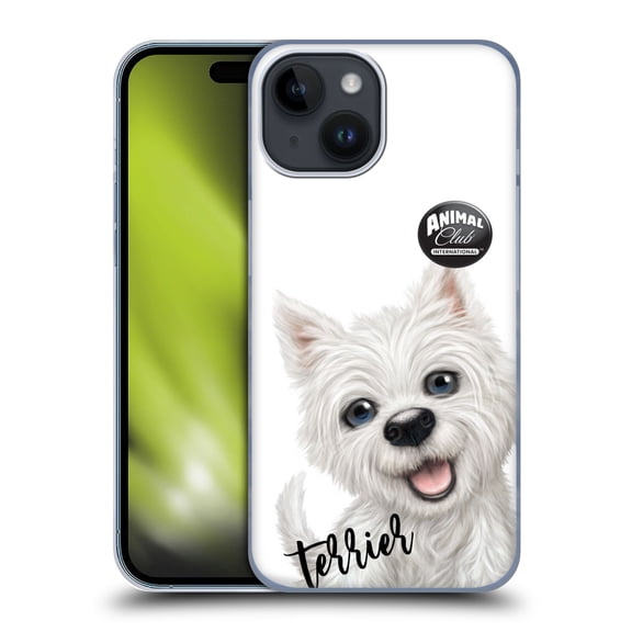 Head Case Designs Officially Licensed Animal Club International Faces Terrier Hard Back Case Compatible with Apple iPhone 15