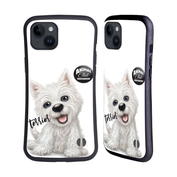 Head Case Designs Officially Licensed Animal Club International Faces Terrier Hybrid Case Compatible with Apple iPhone 15 Plus