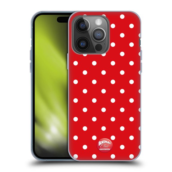 Head Case Designs Officially Licensed Animal Club International Patterns Polka Dots Red Soft Gel Case Compatible with Apple iPhone 14 Pro
