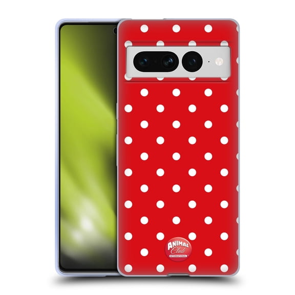 Head Case Designs Officially Licensed Animal Club International Patterns Polka Dots Red Soft Gel Case Compatible with Google Pixel 7 Pro