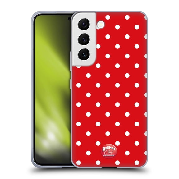 Head Case Designs Officially Licensed Animal Club International Patterns Polka Dots Red Soft Gel Case Compatible with Samsung Galaxy S22 5G