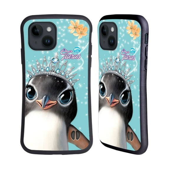 Head Case Designs Officially Licensed Animal Club International Royal Faces Penguin Hybrid Case Compatible with Apple iPhone 15