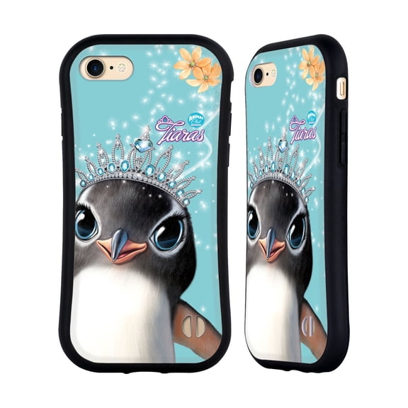 Head Case Designs Officially Licensed Animal Club International Royal Faces Penguin Hybrid Case Compatible with Apple iPhone 7 / 8 / SE 2020 & 2022
