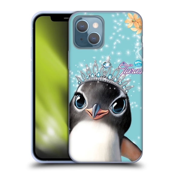 Head Case Designs Officially Licensed Animal Club International Royal Faces Penguin Soft Gel Case Compatible with Apple iPhone 13