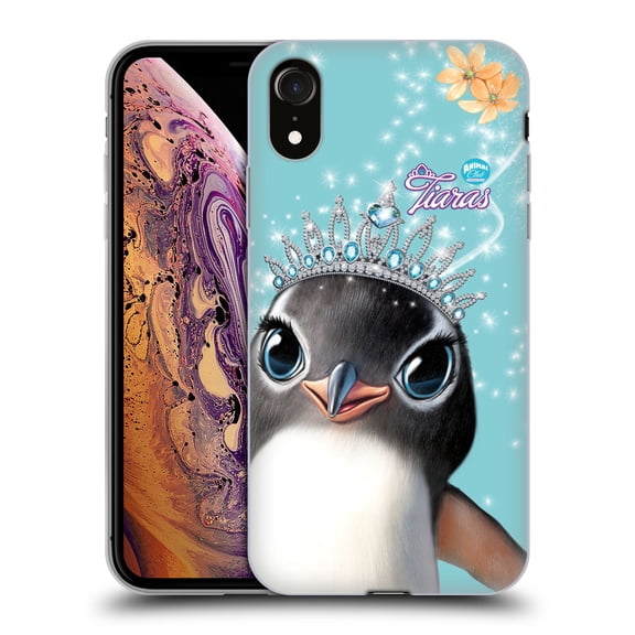 Head Case Designs Officially Licensed Animal Club International Royal Faces Penguin Soft Gel Case Compatible with Apple iPhone XR