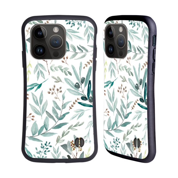 Head Case Designs Officially Licensed Anis Illustration Bloomers Eucalyptus Hybrid Case Compatible with Apple iPhone 15 Pro