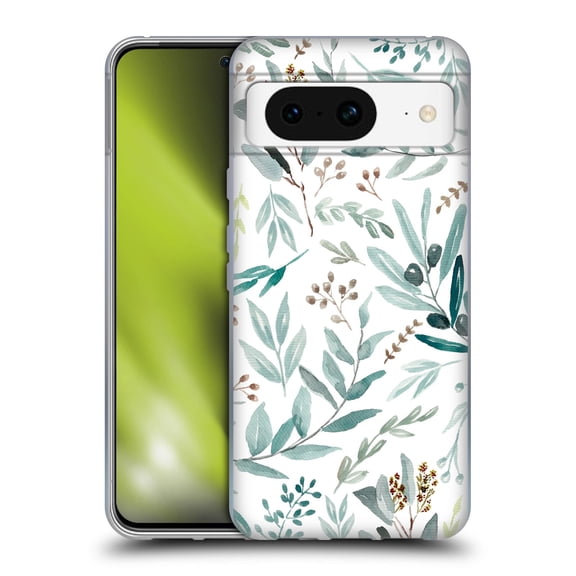 Head Case Designs Officially Licensed Anis Illustration Bloomers Eucalyptus Soft Gel Case Compatible with Google Pixel 8