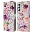 thumbnail image 1 of Head Case Designs Officially Licensed Anis Illustration Bloomers Floral Chaos Leather Book Wallet Case Cover Compatible with Samsung Galaxy S22 5G, 1 of 6