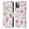 thumbnail image 1 of Head Case Designs Officially Licensed Anis Illustration Flower Pattern 2 Magnolia Leather Book Wallet Case Cover Compatible with Apple iPhone 12 / iPhone 12 Pro, 1 of 6