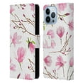 thumbnail image 1 of Head Case Designs Officially Licensed Anis Illustration Flower Pattern 2 Magnolia Leather Book Wallet Case Cover Compatible with Apple iPhone 13 Pro Max, 1 of 6