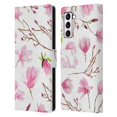 thumbnail image 1 of Head Case Designs Officially Licensed Anis Illustration Flower Pattern 2 Magnolia Leather Book Wallet Case Cover Compatible with Samsung Galaxy S21+ 5G, 1 of 6