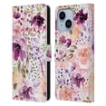 thumbnail image 1 of Head Case Designs Officially Licensed Anis Illustration Flower Pattern 3 Floral Chaos Leather Book Wallet Case Cover Compatible with Apple iPhone 14 Plus, 1 of 6