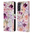 thumbnail image 1 of Head Case Designs Officially Licensed Anis Illustration Flower Pattern 3 Floral Chaos Leather Book Wallet Case Cover Compatible with Samsung Galaxy S21 FE 5G, 1 of 6