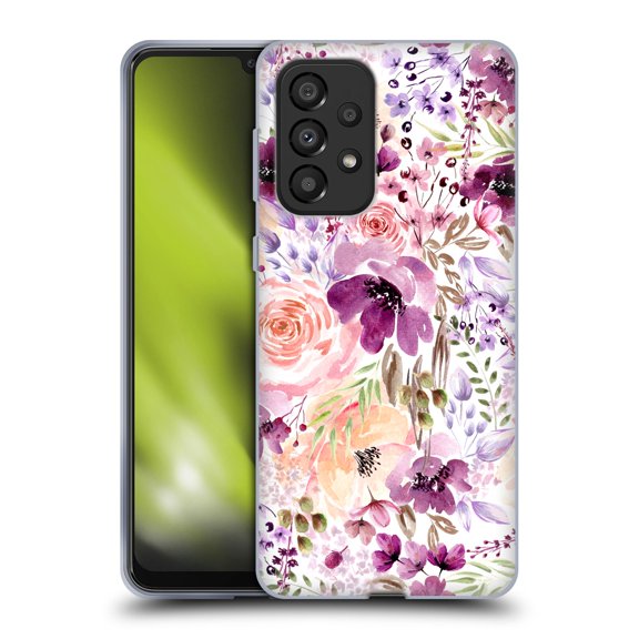 Head Case Designs Officially Licensed Anis Illustration Flower Pattern 3 Floral Chaos Soft Gel Case Compatible with Samsung Galaxy A33 5G (2022)