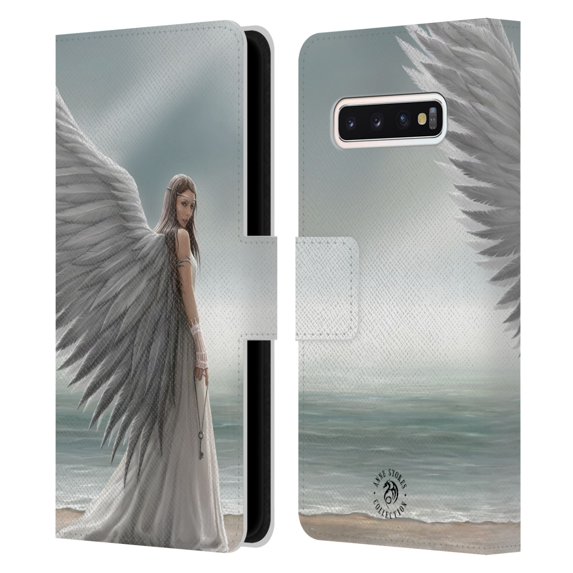 Head Case Designs Officially Licensed Anne Stokes Angels Spirit Guide Leather Book Wallet Case Cover Compatible with Samsung Galaxy S10