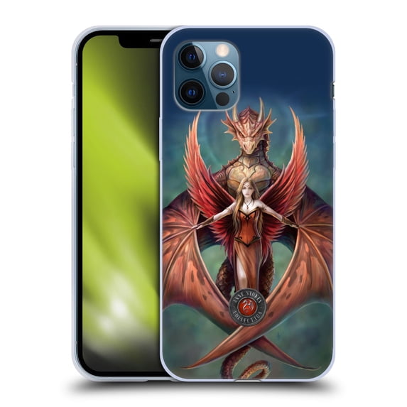 Head Case Designs Officially Licensed Anne Stokes Dragon Friendship Copperwings Soft Gel Case Compatible with Apple iPhone 12 / iPhone 12 Pro