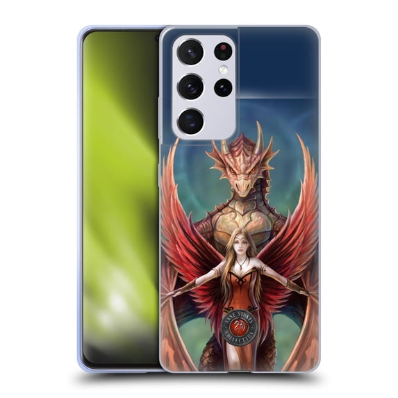 Head Case Designs Officially Licensed Anne Stokes Dragon Friendship Copperwings Soft Gel Case Compatible with Samsung Galaxy S21 Ultra 5G