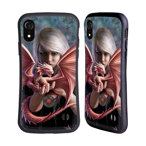Head Case Designs Officially Licensed Anne Stokes Dragon Friendship Dragonkin Hybrid Case Compatible with Apple iPhone XR