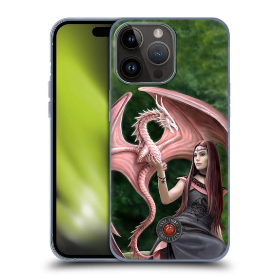 Head Case Designs Officially Licensed Anne Stokes Dragon Friendship Elegant Soft Gel Case Compatible with Apple iPhone 15 Pro Max