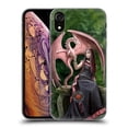 thumbnail image 1 of Head Case Designs Officially Licensed Anne Stokes Dragon Friendship Elegant Soft Gel Case Compatible with Apple iPhone XR, 1 of 7