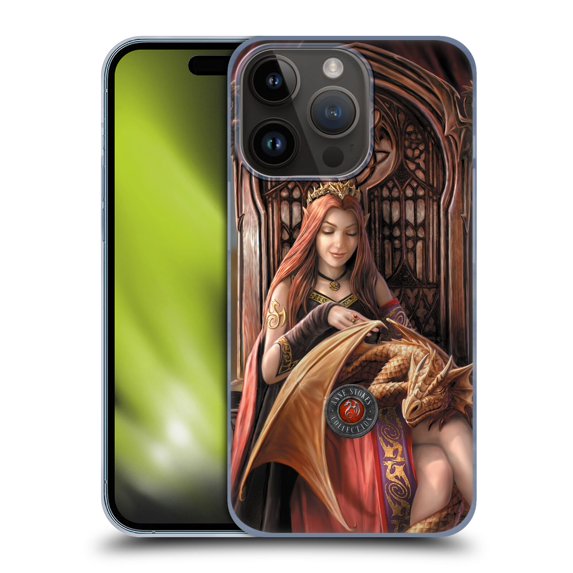 Head Case Designs Officially Licensed Anne Stokes Dragon Friendship Forever Hard Back Case Compatible with Apple iPhone 15 Pro