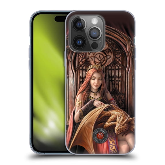 Head Case Designs Officially Licensed Anne Stokes Dragon Friendship Forever Soft Gel Case Compatible with Apple iPhone 14 Pro