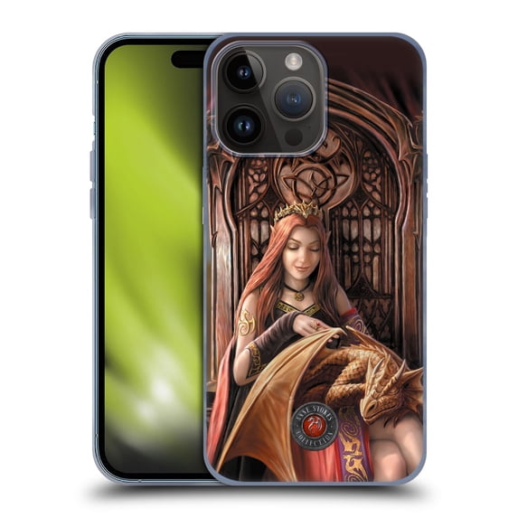 Head Case Designs Officially Licensed Anne Stokes Dragon Friendship Forever Soft Gel Case Compatible with Apple iPhone 15 Pro Max