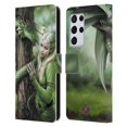 thumbnail image 1 of Head Case Designs Officially Licensed Anne Stokes Dragon Friendship Kindred Spirits Leather Book Wallet Case Cover Compatible with Samsung Galaxy S21 Ultra 5G, 1 of 6