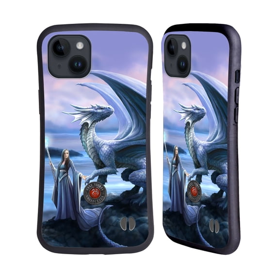 Head Case Designs Officially Licensed Anne Stokes Dragon Friendship New Horizons Hybrid Case Compatible with Apple iPhone 15 Plus