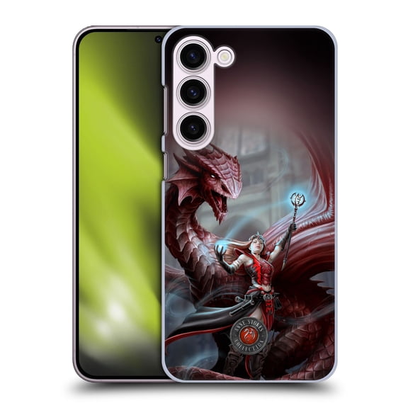Head Case Designs Officially Licensed Anne Stokes Dragon Friendship Scarlet Mage Hard Back Case Compatible with Samsung Galaxy S23+ 5G