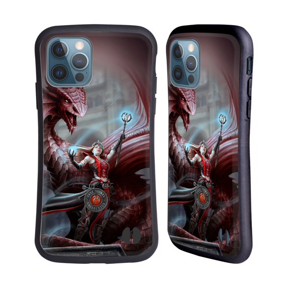 Head Case Designs Officially Licensed Anne Stokes Dragon Friendship Scarlet Mage Hybrid Case Compatible with Apple iPhone 12 / iPhone 12 Pro