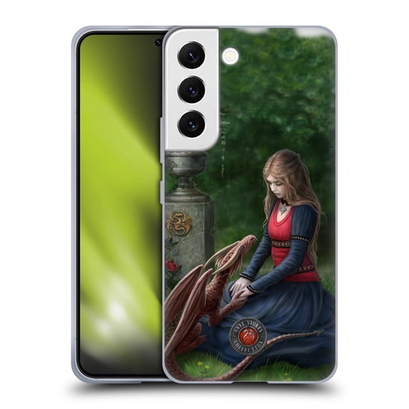 Head Case Designs Officially Licensed Anne Stokes Dragon Friendship Secret Garden Soft Gel Case Compatible with Samsung Galaxy S22 5G