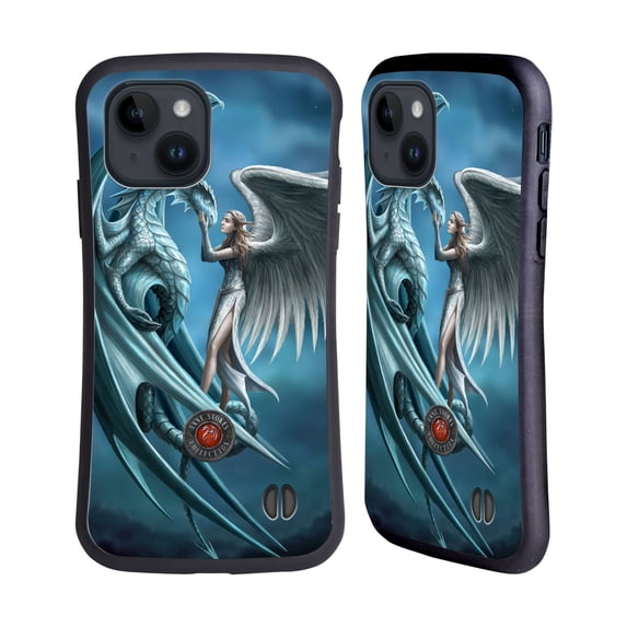 Head Case Designs Officially Licensed Anne Stokes Dragon Friendship Silverback Hybrid Case Compatible with Apple iPhone 15